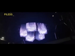 Ângulo de visão de 360° 500*500MM Lâmina de matriz de folha de luz LED para uma experiência de visualização ideal